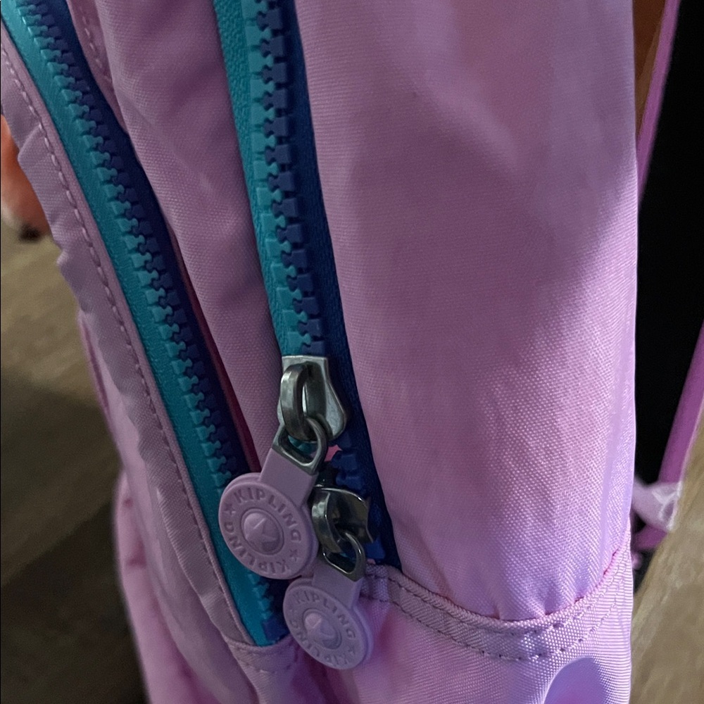 New Kipling Bag Seoul Backpack Laptop Bag KIB2G2 Polyamide Festive Purple Shade - Picture 10 of 16